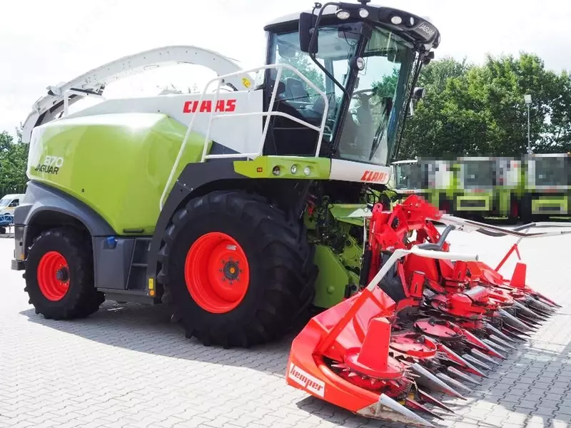   Claas Jaguar 870 + Kemper 360 Plus ozuqa yig‘ish kombayni