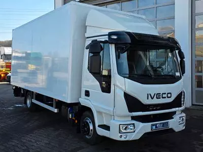  Грузовые автомобили Iveco Eurocargo ML80E21 Koffer LBW Chakana savdo