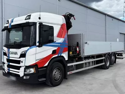 Грузовик бортовой Авто манипулятор Scania P410 B 6x2
