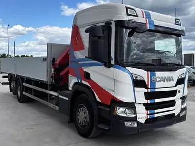 Грузовик бортовой Авто манипулятор Scania P410 B 6x2