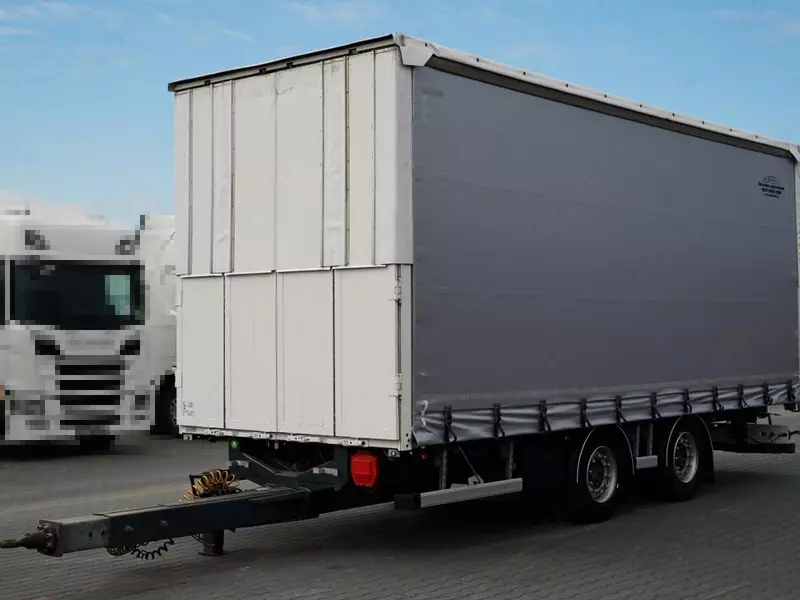 Тентованный прицеп Fruehauf / PRZYCZEPA / PRZEJAZDOWA / OSIE SAF