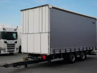 Тентованный прицеп Fruehauf / PRZYCZEPA / PRZEJAZDOWA / OSIE SAF