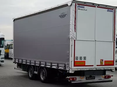 Тентованный прицеп Fruehauf / PRZYCZEPA / PRZEJAZDOWA / OSIE SAF