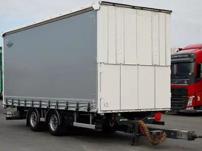 Тентованный прицеп Fruehauf / PRZYCZEPA / PRZEJAZDOWA / OSIE SAF