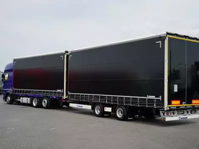 Тентованный грузовик DAF XF / 480 / ZESTAW PRZESTRZENNY 120 M3 / RETARDER