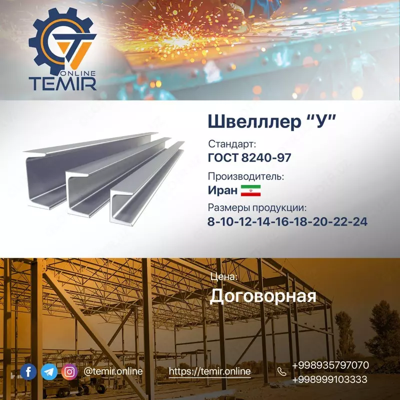 Металлопрокат : Швеллер и Двутавр/Балка