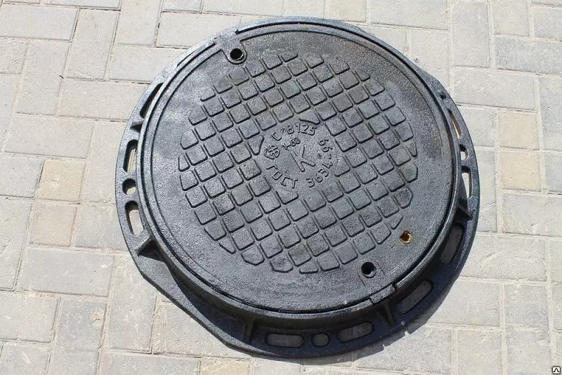 Люк канализационный чугунный, арт 011
