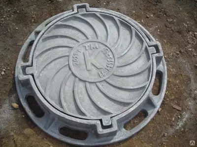 Люк канализационный чугунный