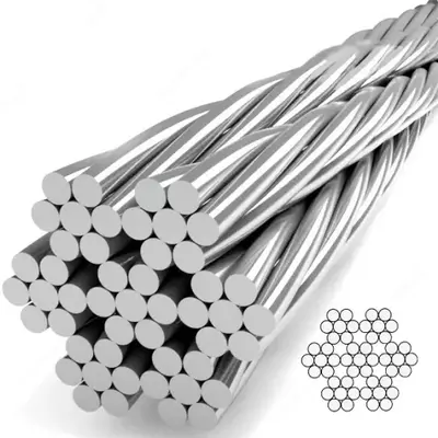 Galvanizli po'lat simli arqon