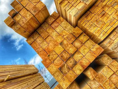 Брус сосна свежепиленный - 211 000 сум / шт.
