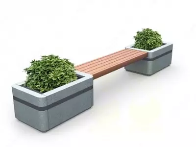 Tashqi dekorativ skameyka, model 018