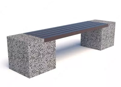 Evro-2 orqa tarafisiz beton skameyka Evro-2 orqa tarafisiz beton skameyka