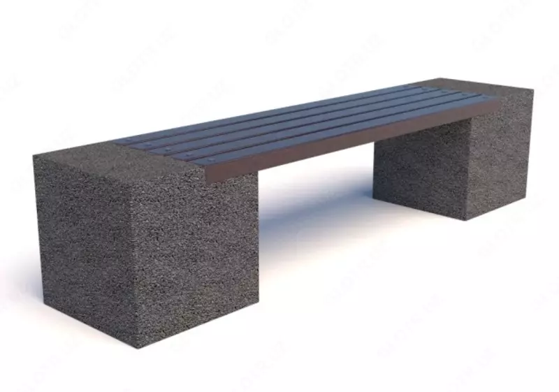 Скамейка бетонная без спинки Евро-2 - 795 000 сум