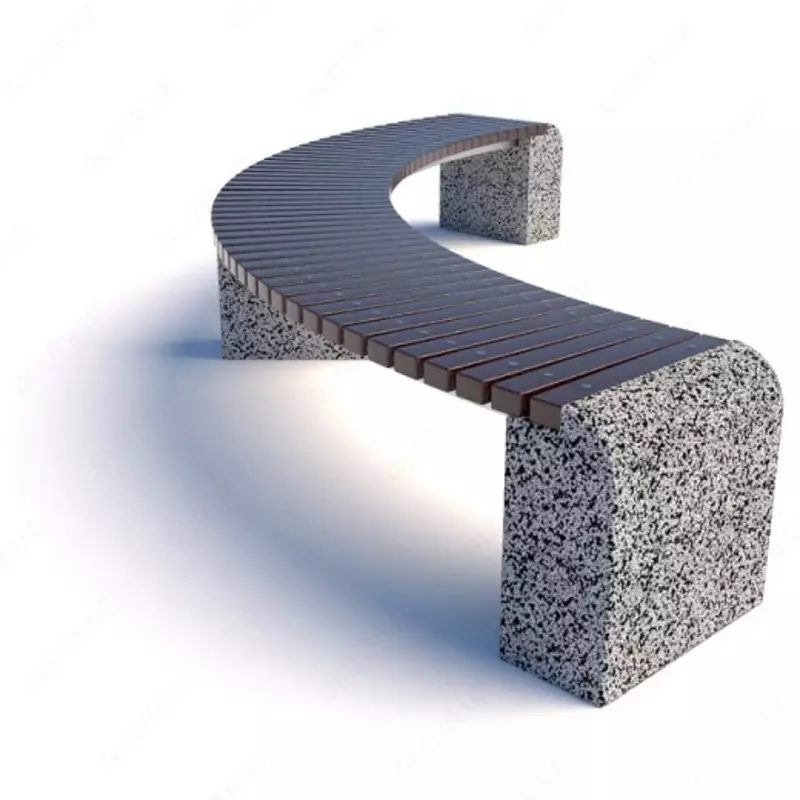 Скамейка бетонная уличная Евро 1 Арка