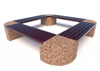 815 000 сум Скамейка бетонная уличная Ринг