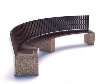 820 000 сум / шт. Скамейка бетонная уличная Евро 1 арка со спинкой