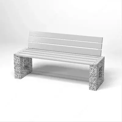 Скамейка уличная бетонная Арена со спинкой - 825 000 сум / шт.