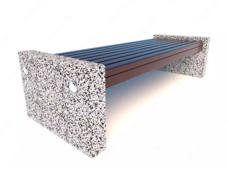 Скамейка бетонная уличная Евро 3