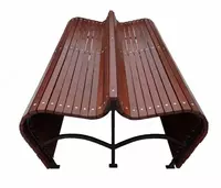 Скамейка металлическая парковая Листопад