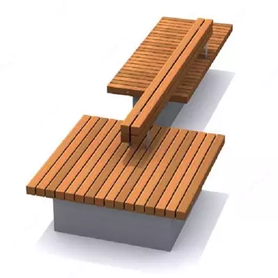 Tashqi dekorativ skameyka