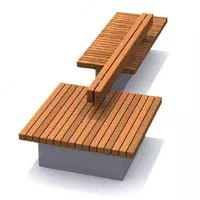 Скамейка уличная декоративная