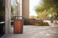 Урна уличная деревянная