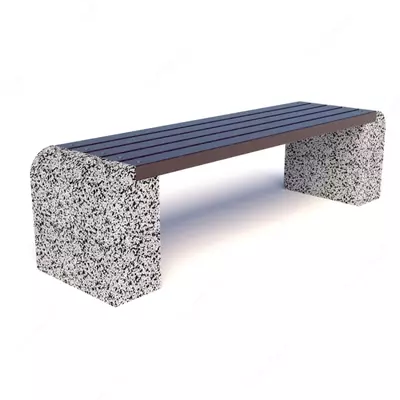 Скамейка уличная бетонная Евро-1