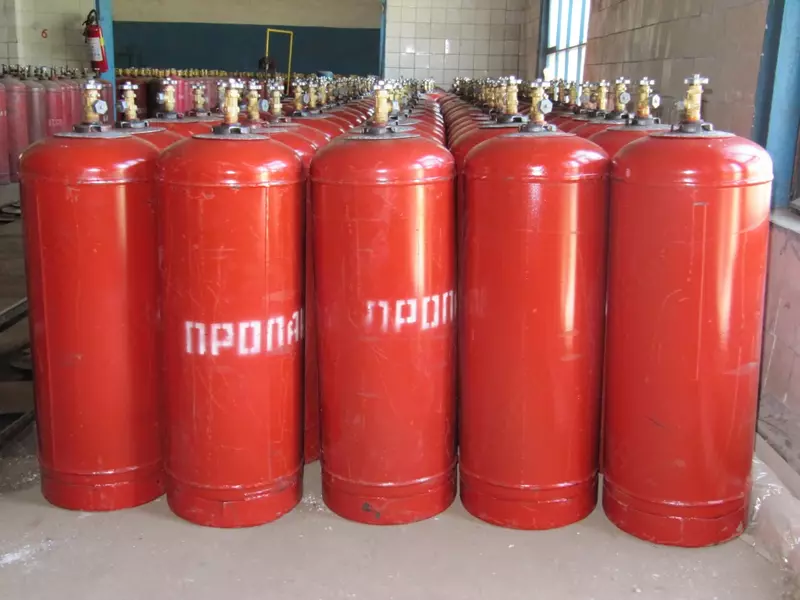 Propan tsilindri 5, 12, 27, 50 l (m. 005)