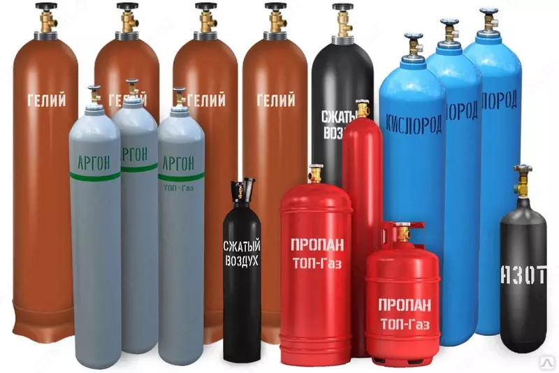 Propan tsilindri 5, 12, 27, 50 l (m. 005)