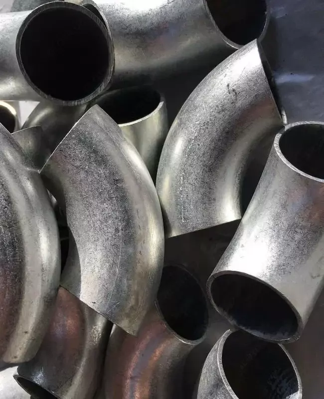 Galvanizli po'latdan burma 90°