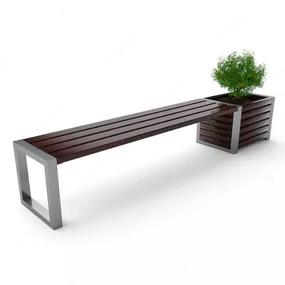 Ochiq beton skameyka, 1 metr (model 056)