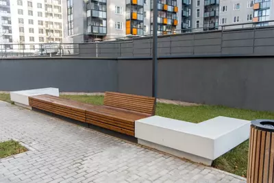 Скамейка уличная бетонная (модель 058)