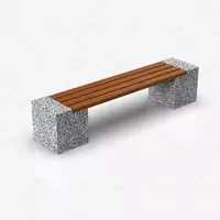 Скамейка уличная бетонная (модель 061)