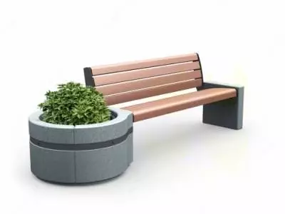 Скамейка уличная бетонная (модель 071) - 715 000 сум / шт.