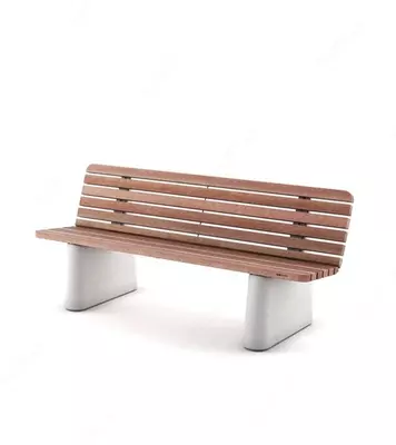 Скамейка уличная бетонная (модель 089)