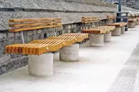 Скамейка уличная бетонная (модель 093) - 905 000 сум