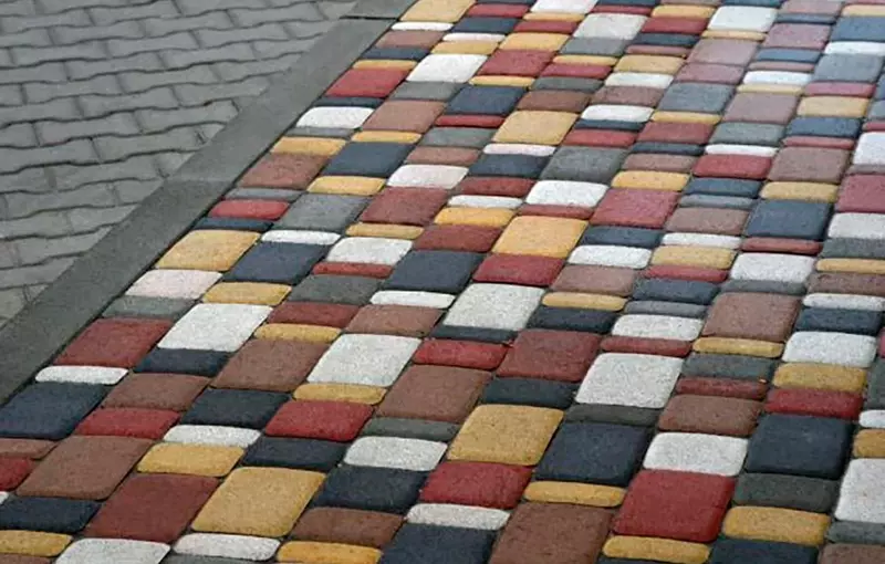Брусчатка тротуарная (тротуарная плитка) арт.045