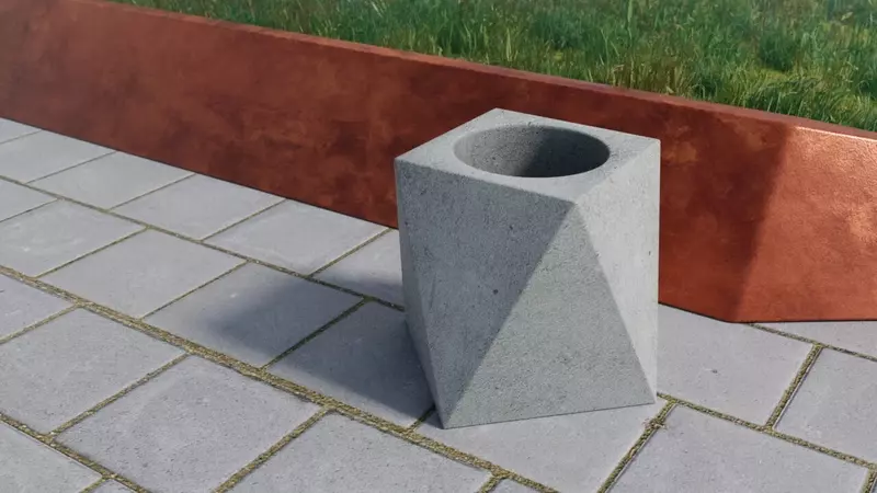 Урна бетонная парковая