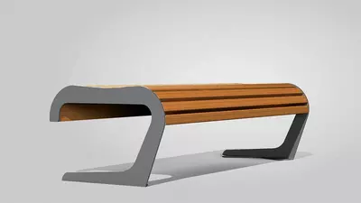 Скамейка уличная декоративная, модель 044