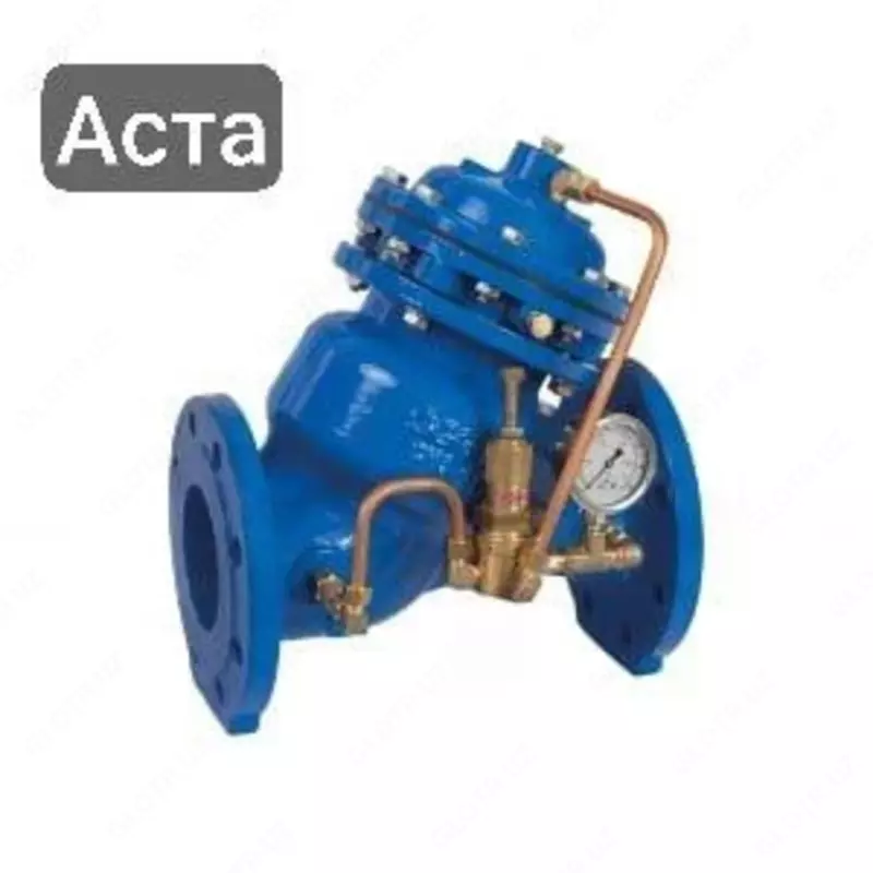 Мембранно-плунжерный угловой запорный клапан с электромагнитным управлением АСТА серии Р03/04