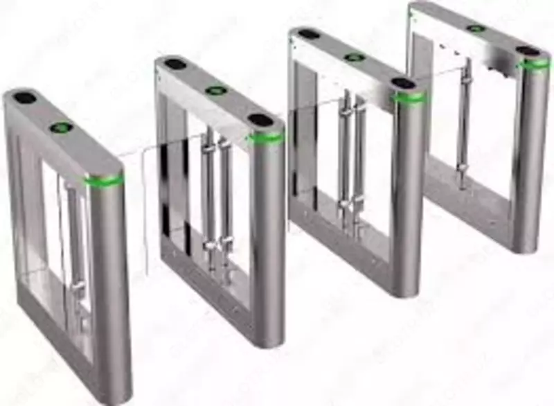 Турникет"ТРИПОД" - ПОРТАЛ - ES3012-2 Стеклянный "APOLLO " (два прохода) - по запросу