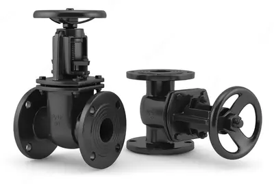 Harakatlanmaydigan shpindel va epoksid qoplamali Cho`yan zadvijkalar EP-20 GOST 5762-2002 PH MPa 1.6 ; DN-50