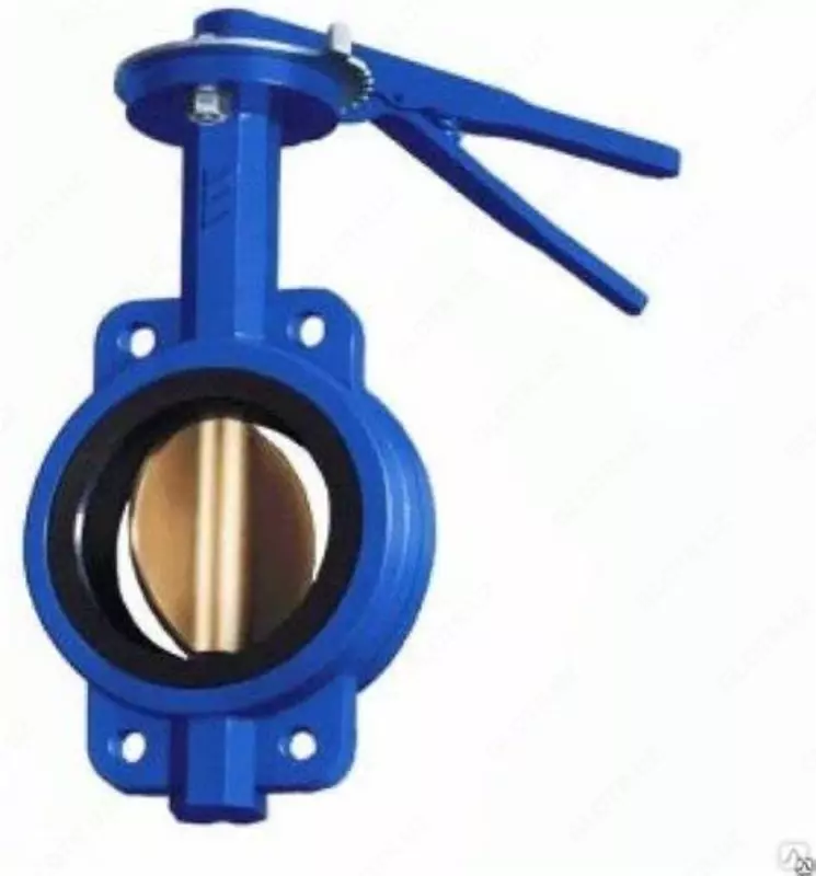 Затвор дисковый поворотный межфланцывый эпоксидным покрытием ЭП-20 ГОСТ 13547-2015 PH MPa 1