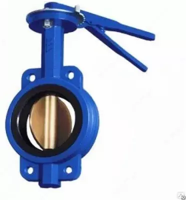 Flanetsli aylanma diskli zatvor epoksid qoplamali EP-20 GOST 13547-2015 PH MPa 1.6; +90 daraja; DN-80