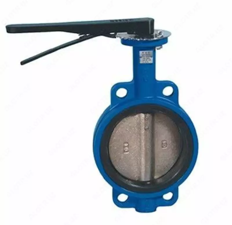 {0} so'mdan Flanetsli aylanma diskli zatvor epoksid qoplamali EP-20 GOST 13547-2015 PH MPa 1.6; +90 daraja; DN-150