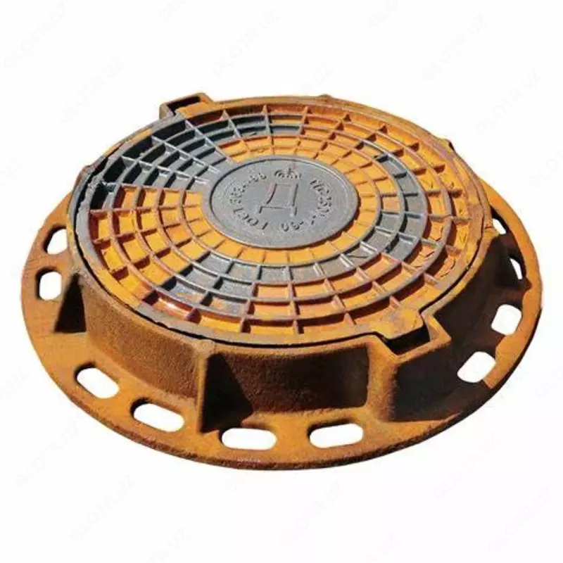 Люк чугунный для колодцев ГОСТ 3634-99 тип Т (250) тяжелый до 25 тн (до 91 кг) 840х620