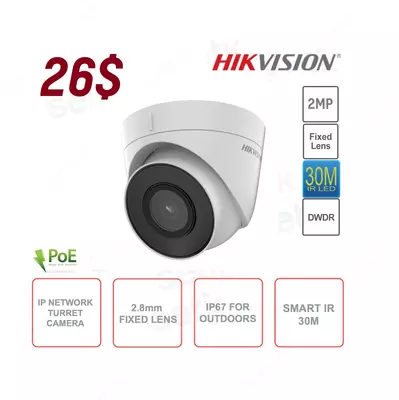 26$ IP камера купольная камера 2MP Hikvision DS-2CD1323G0E-I