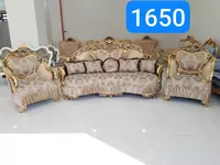 Комплект мягкой мебели в "Итальянском стиле". Модель № 011 (Слоновая кость/Золото)