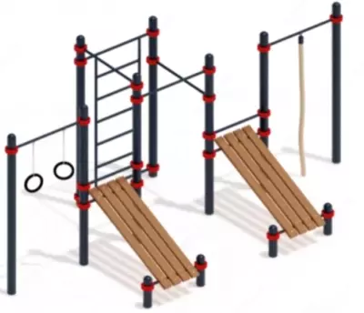 Воркаут Кенгуру "Full" 5300х2800х2500 - от 22 000 000 сум / шт.