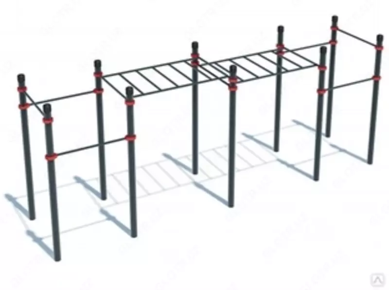 Рукоход двухуровневый модернизированный 6500х1200х2500